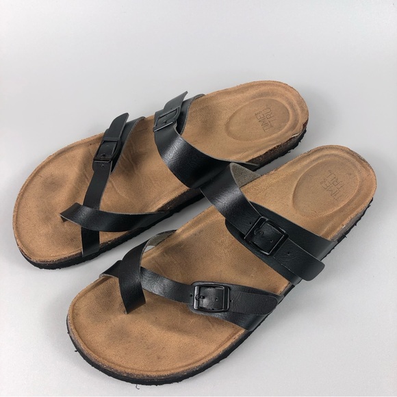 Time and Tru Women’s Footbed Sandals Size 9 - Picture 3 of 8